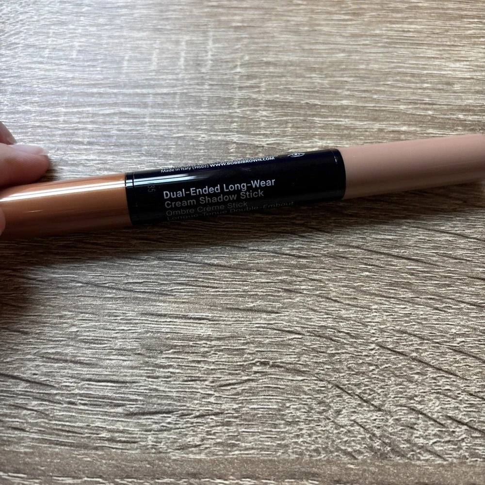 Bobbi Brown Dual Ended Long Wear Cream EYE Shadow Stick Biscotti Heat Ray NIB